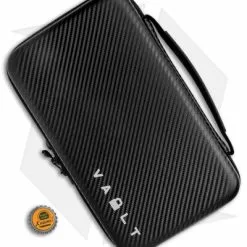 BRS Vault Secure Locking Knife Case - Carbon Fiber -American Made Knives Sales Store BRS Vault Secure Knife Case CF BHQ 121937 jr bottlecap