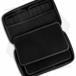 BRS Vault Secure Locking Knife Case - Matte Black -American Made Knives Sales Store BRS Vault Secure Knife Case Matte Black BHQ 121933 jr open 2