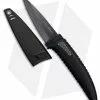Benchmark Ceramic Neck Knife Black Polymer (3" Black Plain)