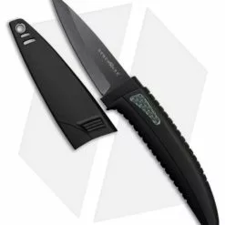 Benchmark Ceramic Neck Knife Black Polymer (3" Black Plain)