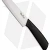 Benchmark Ceramic Santoku Kitchen Knife Black Rubber (5.25" Plain)