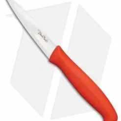 Benchmark Ceramic Tomato Knife Red Polymer (3.5" Full Serrated)