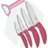Benchmark Kitchen 5-Piece Pink Ceramic Knife Set