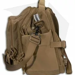 Beretta Tactical Messenger Bag (Coyote) -American Made Knives Sales Store Beretta Tactical messenger bag Coyote BHQ 110534 td side