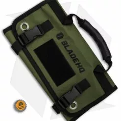 Blade HQ Knife Roll Nylon Carry Case - OD Green -American Made Knives Sales Store Blade HQ Knife Roll Nylon Carry Case OD Green BHQ 88638 td size