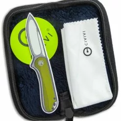 CIVIVI Knife Pouch W/ Microfiber Cloth (5.9" X 2.5") C-01 -American Made Knives Sales Store CIVIVI Knife Pouch with Microfiber Cloth BHQ 142947 jr open