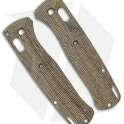 Flytanium Custom Crossfade Micarta Scales For Benchmade Bugout - Green Canvas