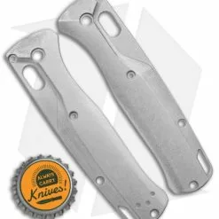 Flytanium Custom Crossfade Titanium Scales For Benchmade Bugout - Stonewash -American Made Knives Sales Store Crossfade Bugout Scales Ti SW BHQ 124117 jr bottlecap