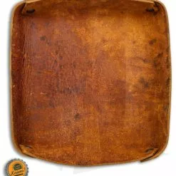 Fire Hall Knife & Leather Dark Tan Leather Valet Tray 11 Fire Hall Knife & Leather Dark Tan Leather Valet Tray -American Made Knives Sales Store Fire Hall Knife Leather Dark Tan Leather Valet Tray BHQ 143554 jr bottlecap