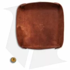 Fire Hall Knife & Leather Light Tan Leather Valet Tray -American Made Knives Sales Store Fire Hall Knife Leather Light Brown Leather Valet Tray BHQ 79306 er bottlecap