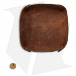 Fire Hall Knife & Leather Light Tan Leather Valet Tray Small -American Made Knives Sales Store Fire Hall Knife Leather Light Brown Leather Valet Tray small BHQ 79307 er bottlecap