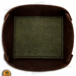 Fire Hall Knife & Leather Small Valet Tray With Canvas 5 Fire Hall Knife & Leather Small Valet Tray With Canvas -American Made Knives Sales Store Fire Hall Knife and Leather Small Valet Tray Canvas BHQ 91194 jr bottlecap