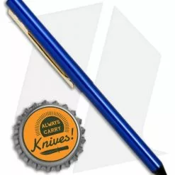 Fisher Space Pen Fisher Stowaway Pen Medium Point W/ Stylus - Blue 5 Fisher Space Pen Fisher Stowaway Pen Medium Point W/ Stylus - Blue -American Made Knives Sales Store Fisher Stowaway Pen Medium Point Stylus Blue BHQ 82254 jr bottlecap