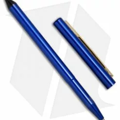 Fisher Space Pen Fisher Stowaway Pen Medium Point W/ Stylus - Blue 4 Fisher Space Pen Fisher Stowaway Pen Medium Point W/ Stylus - Blue -American Made Knives Sales Store Fisher Stowaway Pen Medium Point Stylus Blue BHQ 82254 jr open
