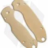 Flytanium Custom Classic Brass Scales For Spyderco Para 3 Knife