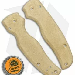 Flytanium Custom Brass Scales For Spyderco Shaman - Stonewash -American Made Knives Sales Store Flytanium Brass Scales Spyderco Shaman BHQ 116867 jr bottlecap