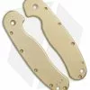 Flytanium Custom Brass Scales For Ontario Rat 1 Knife - Antique SW