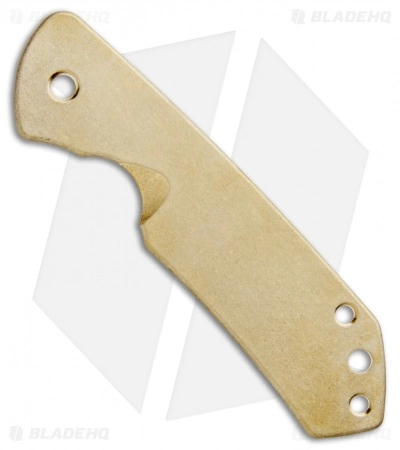 Flytanium Brass Scale For Spyderco Brouwer Knife 1 Flytanium Brass Scale For Spyderco Brouwer Knife