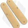Flytanium Contoured Brass Scales For Victorinox Cadet Swiss Army Knife (84mm)