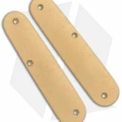 Flytanium Contoured Brass Scales For Victorinox Cadet Swiss Army Knife (84mm)