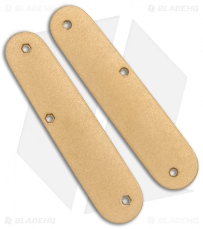 Flytanium Contoured Brass Scales For Victorinox Cadet Swiss Army Knife (84mm) 1 Flytanium Contoured Brass Scales For Victorinox Cadet Swiss Army Knife (84mm)