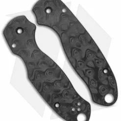Flytanium Classic Raindrop Carbon Fiber Scales For Spyderco Para3 Knife