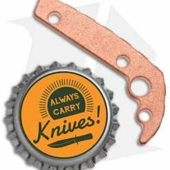 Flytanium Custom Brass Back Spacer For Demko AD20.5 Knife (Stonewash) 5 Flytanium Custom Brass Back Spacer For Demko AD20.5 Knife (Stonewash) -American Made Knives Sales Store Flytanium Copper Back Spacer for Demko AD 20.5 SW BHQ 176635 jr bottlecap