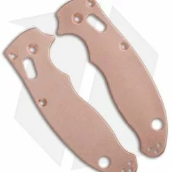 Flytanium Custom Copper Scales For Spyderco Manix 2 - Stonewash
