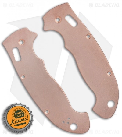 Flytanium Custom Copper Scales For Spyderco Manix 2 XL - Stonewash 2 Flytanium Custom Copper Scales For Spyderco Manix 2 XL - Stonewash - Image 2
