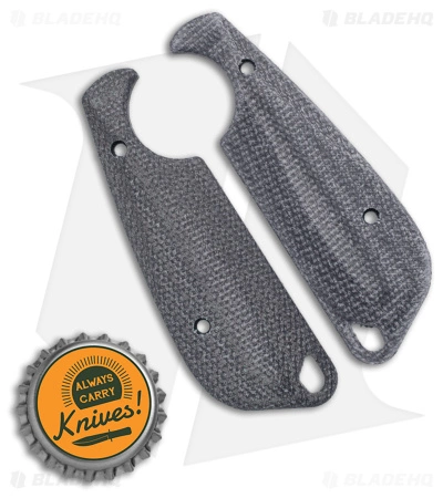 Flytanium Custom CRKT Minimalist Flex Scales - Black Micarta 2 Flytanium Custom CRKT Minimalist Flex Scales - Black Micarta - Image 2
