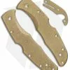 Flytanium Custom Brass Scale Kit For Spyderco Endura - Stonewash