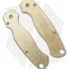 Flytanium Classic Brass Scales For Spyderco Paramilitary 2 Knife - Antique SW