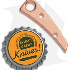 Flytanium Custom Copper Back Spacer For Pilar III Knife -American Made Knives Sales Store Flytanium Custom Copper Back Spacer for Pillar III Knife BHQ 178491 jr bottlecap