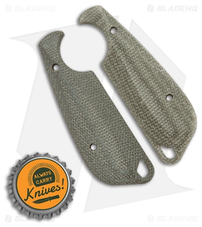 Flytanium Custom CRKT Minimalist Flex Scales - Green Micarta 2 Flytanium Custom CRKT Minimalist Flex Scales - Green Micarta - Image 2