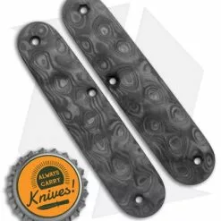 Flytanium Custom Raindrop CF Scales For Victorinox Cadet Swiss Army Knife (84mm) -American Made Knives Sales Store Flytanium Custom Raindrop CF Contoured Scales for Victorinox Cadet Swiss Army Knife BHQ 121542 jr bottlecap