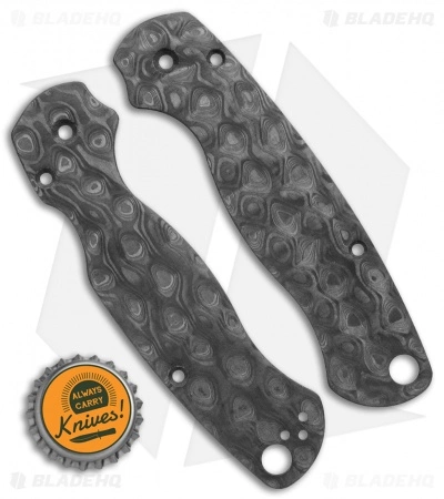 Flytanium Classic Raindrop Carbon Fiber Scales For Spyderco Paramilitary 2 Knife 2 Flytanium Classic Raindrop Carbon Fiber Scales For Spyderco Paramilitary 2 Knife - Image 2