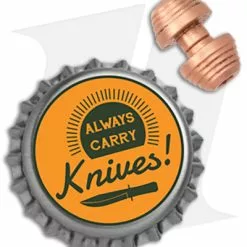 Flytanium Custom Copper Thumb Stud For Demko AD20.5 Knife (Stonewash) -American Made Knives Sales Store Flytanium Custom Ti Thumbstud Demko AD 20.5 Copper BHQ 176631 jr bottlecap