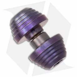 Flytanium Custom Titanium Thumb Stud For Demko AD20.5 Knife (Purple)