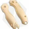 Flytanium Lotus Brass Scales For Spyderco Paramilitary 3 Knife