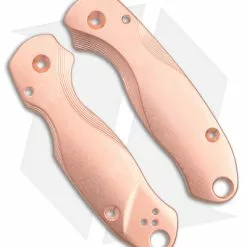 Flytanium Lotus Copper Scales For Spyderco Para 3 Knife
