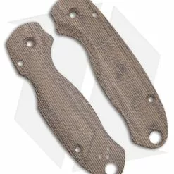 Flytanium Lotus Green Canvas Micarta Scales For Spyderco Para 3 Knife