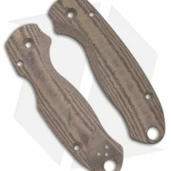 Flytanium Lotus Green Linen Micarta Scales For Spyderco Para 3 Knife