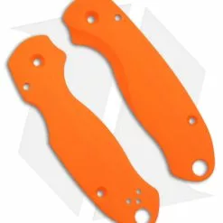 Flytanium Lotus Orange G-10 Scales For Spyderco Paramilitary 3 Knife