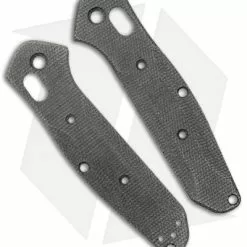 Flytanium Custom Black Micarta Scales For Benchmade Mini Osborne 945