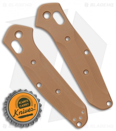 Flytanium Custom Earth Brown G-10 Scales For Benchmade Mini Osborne 945 2 Flytanium Custom Earth Brown G-10 Scales For Benchmade Mini Osborne 945 - Image 2