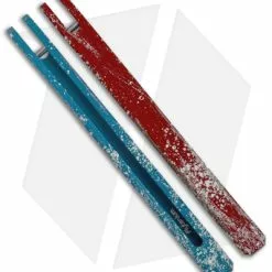 Flytanium Splatter Aluminum Channel Handles For Kershaw Lucha Balisong Knife -American Made Knives Sales Store Flytanium Splkatter Aluminum Channel Handles for Kershaw Lucha Balisong Knife BHQ 138376 jr 2 side