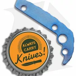 Flytanium Custom Titanium Back Spacer For Demko AD20.5 Knife (Blue) 5 Flytanium Custom Titanium Back Spacer For Demko AD20.5 Knife (Blue) -American Made Knives Sales Store Flytanium Ti Back Spacer for Demko AD 20.5 Blue BHQ 176641 jr bottlecap