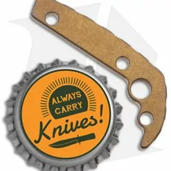 Flytanium Custom Titanium Back Spacer For Demko AD20.5 Knife (Bronze) -American Made Knives Sales Store Flytanium Ti Back Spacer for Demko AD 20.5 Bronze BHQ 176637 jr bottlecap