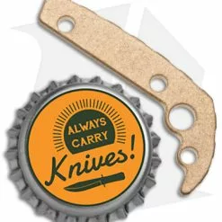 Flytanium Custom Titanium Back Spacer For Demko AD20.5 Knife (Gold) -American Made Knives Sales Store Flytanium Ti Back Spacer for Demko AD 20.5 Gold BHQ 176640 jr bottlecap