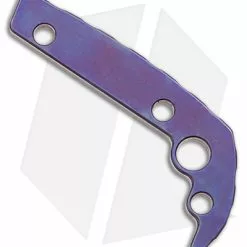 Flytanium Custom Titanium Back Spacer For Demko AD20.5 Knife (Purple)